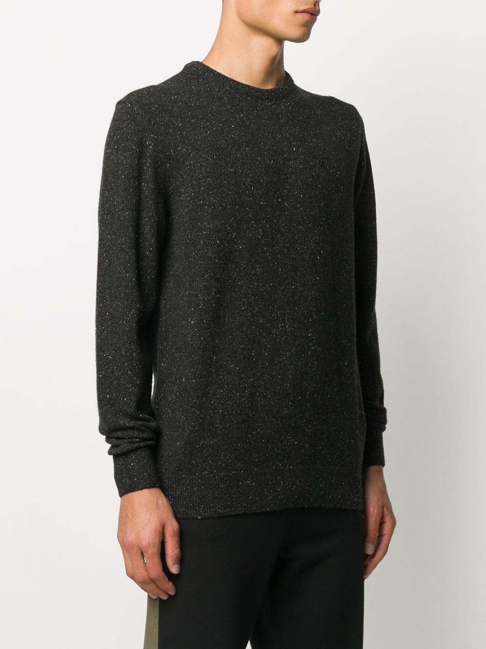 Maglione con ricamo in nero Barbour - uomo 