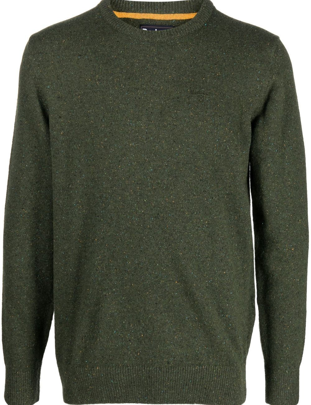 Maglione con ricamo in verde Barbour - uomo 
