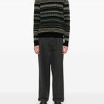 Maglione con ricami case fair in nero Barbour - uomo 