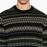 Maglione con ricami case fair in nero Barbour - uomo 