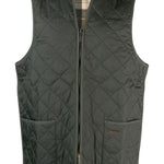 Gilet con zip trapuntato in verde Barbour - uomo 