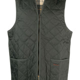 Gilet con zip trapuntato in verde Barbour - uomo 