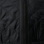 Gilet trapuntato con zip in nero Barbour - uomo 