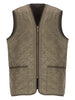 Gilet trapuntato con zip in verde Barbour - uomo