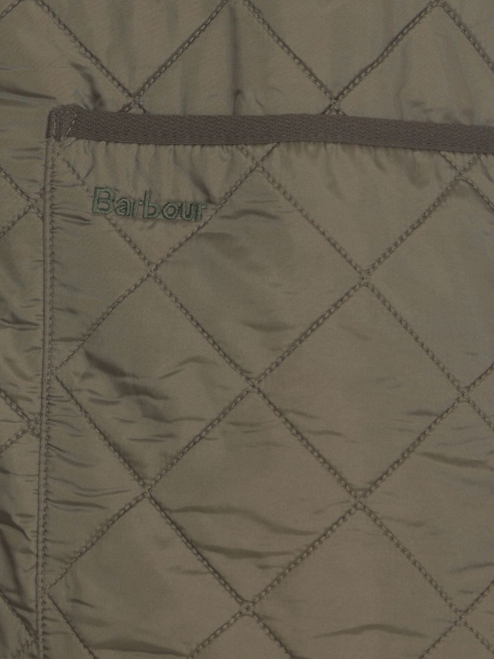 Gilet trapuntato con zip in verde Barbour - uomo 