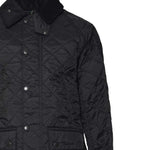 Giacca trapuntata BEDALE con collo a coste in nero Barbour - uomo 