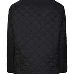 Giacca trapuntata BEDALE con collo a coste in nero Barbour - uomo 