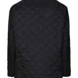 Giacca trapuntata BEDALE con collo a coste in nero Barbour - uomo 