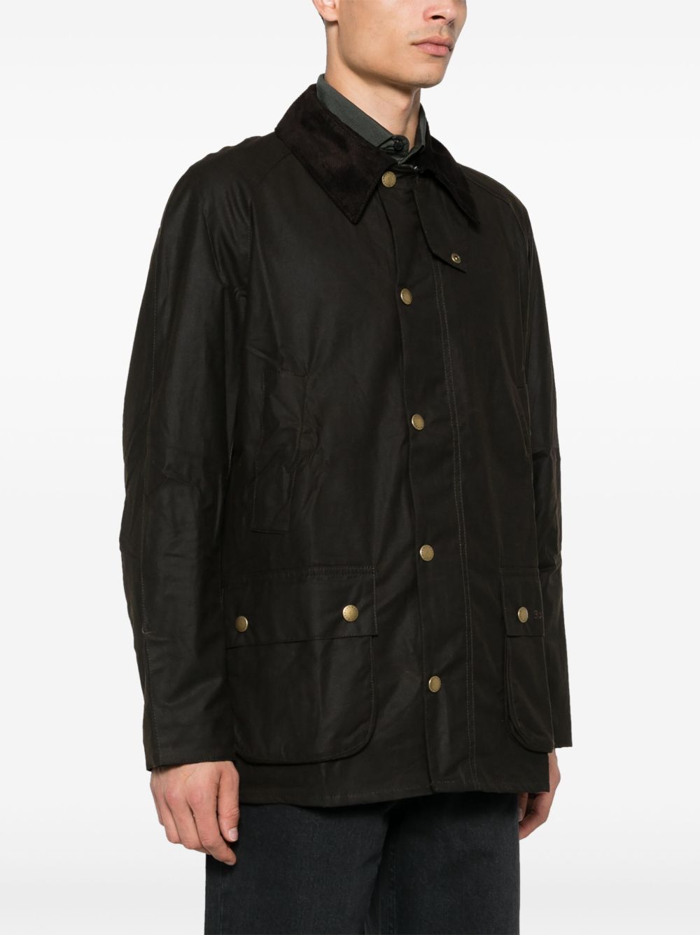 Giacca con bottoni a pressione in verde Ashby Barbour - uomo 