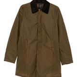 Cappotto in cotone cerato in marrone  <BR/><BR/><BR/> 