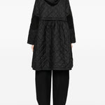 Giacca trapuntata lunga con peplo Barbour x Ganni - donna 