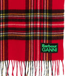 Sciarpa a quadri in rosso 