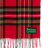 Sciarpa a quadri in rosso 
