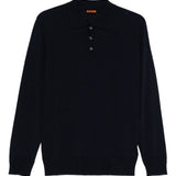 Polo a maniche lunghe in blu navy Barena - uomo 