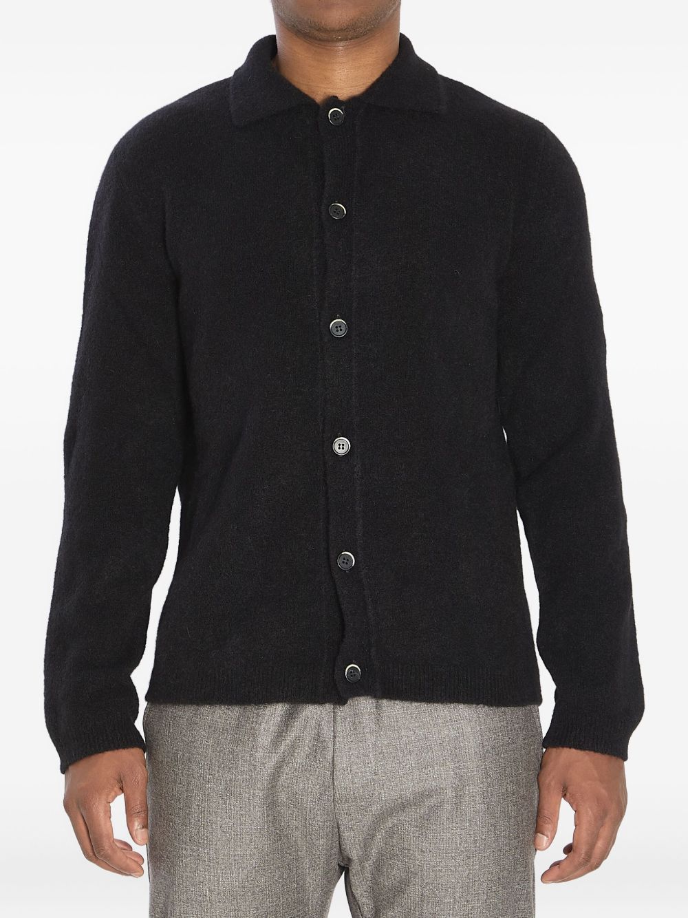 Cardigan con colletto in nero Barena - uomo 