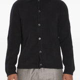 Cardigan con colletto in nero Barena - uomo 