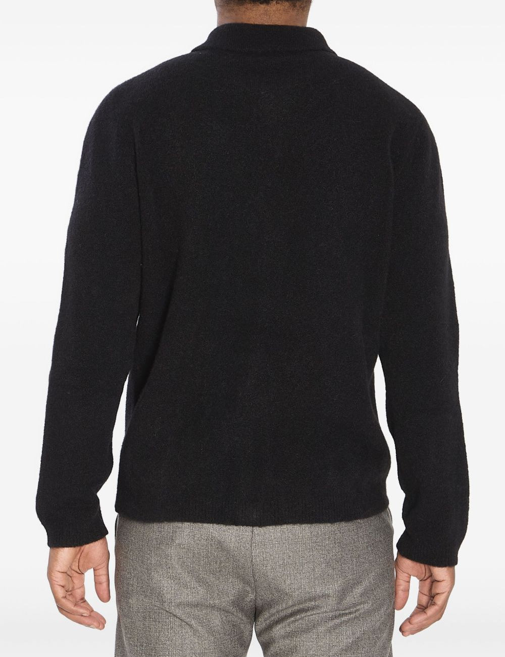 Cardigan con colletto in nero Barena - uomo 