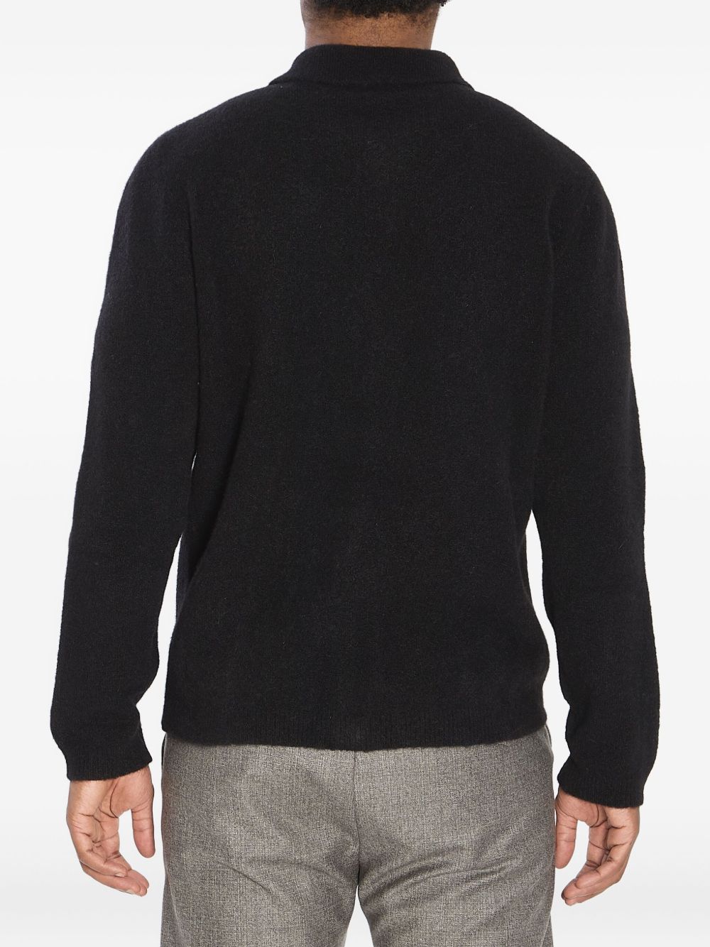 Cardigan con colletto in nero Barena - uomo 