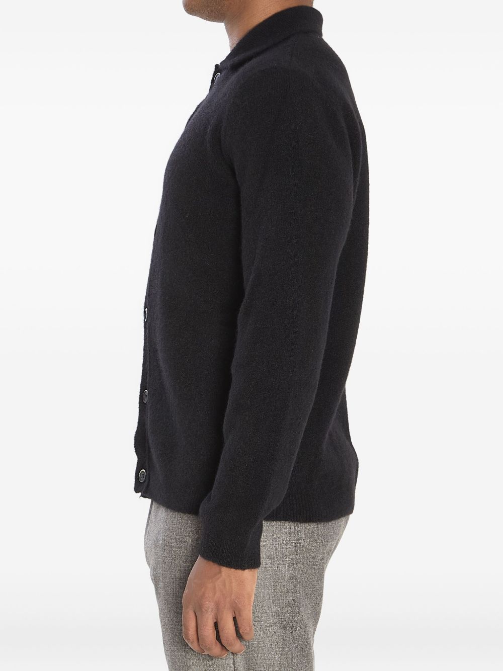 Cardigan con colletto in nero Barena - uomo 