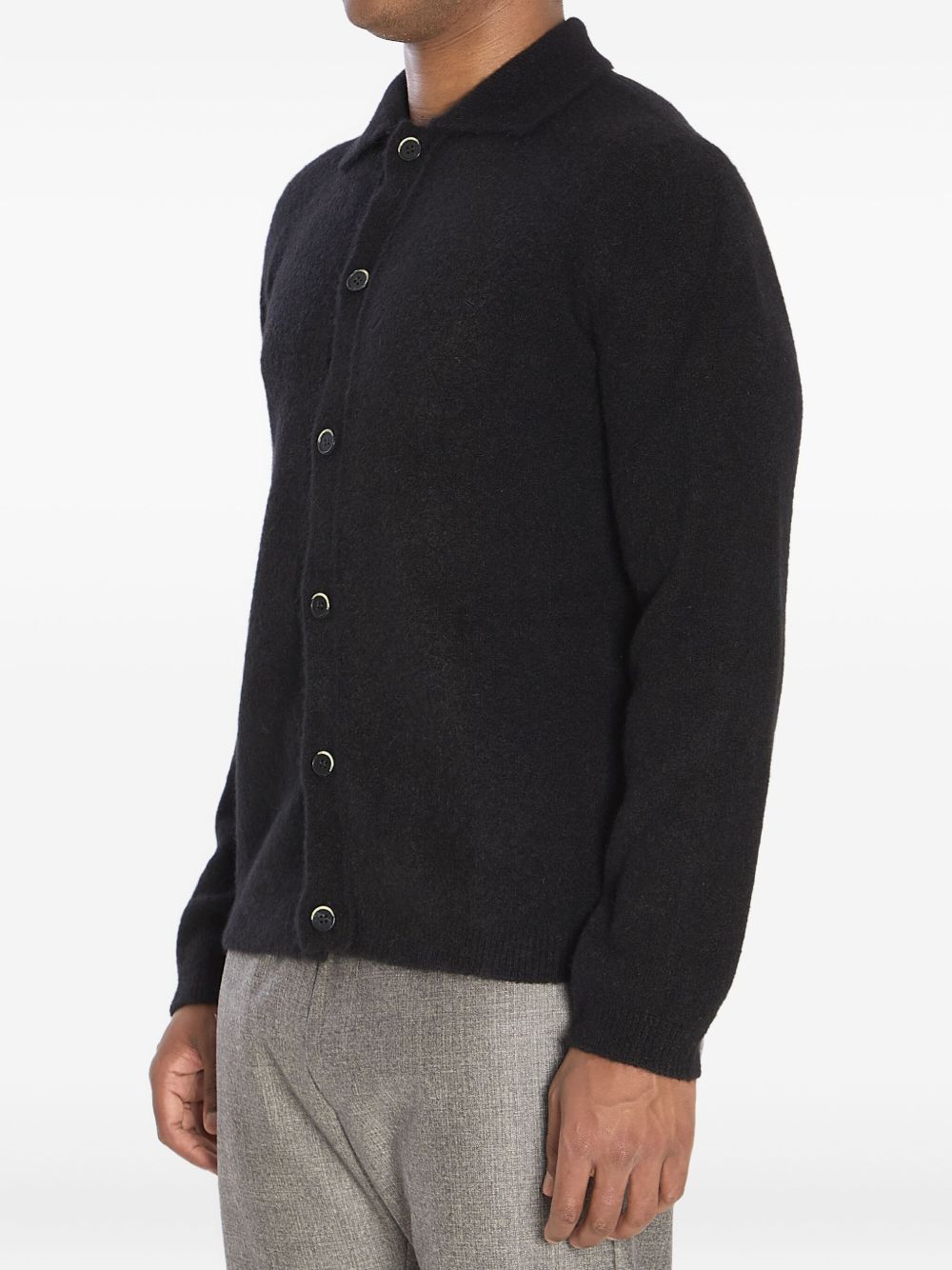 Cardigan con colletto in nero Barena - uomo 