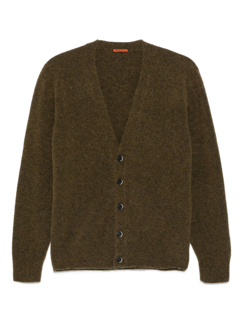 Cardigan con scollo a V in marrone Barena - uomo 