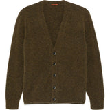 Cardigan con scollo a V in marrone Barena - uomo 