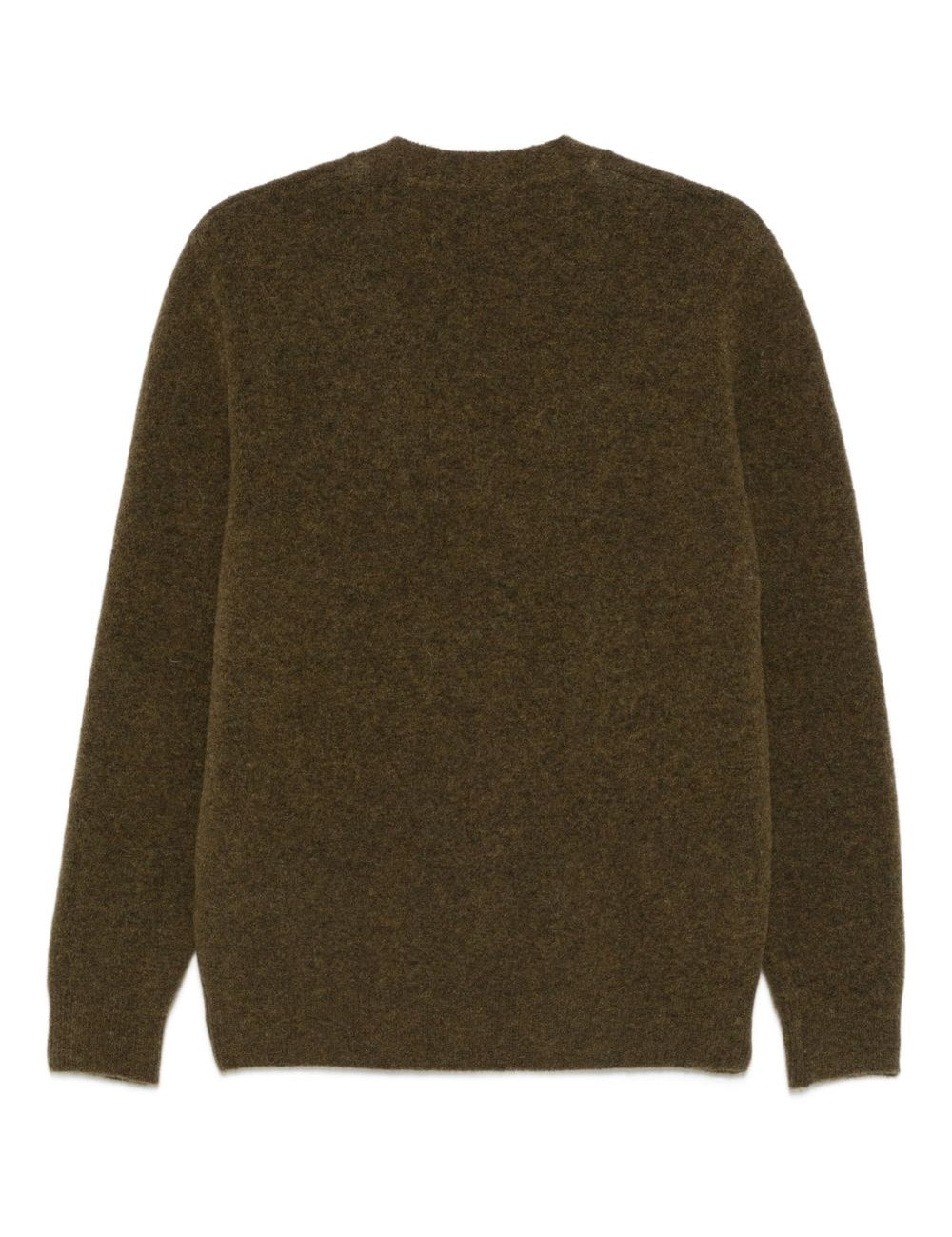 Cardigan con scollo a V in marrone Barena - uomo 