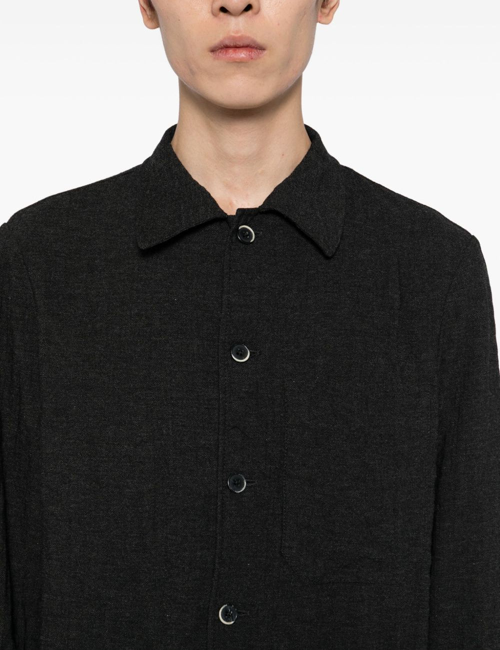 Camicia testurizzata  in nero Barena venezia - uomo 