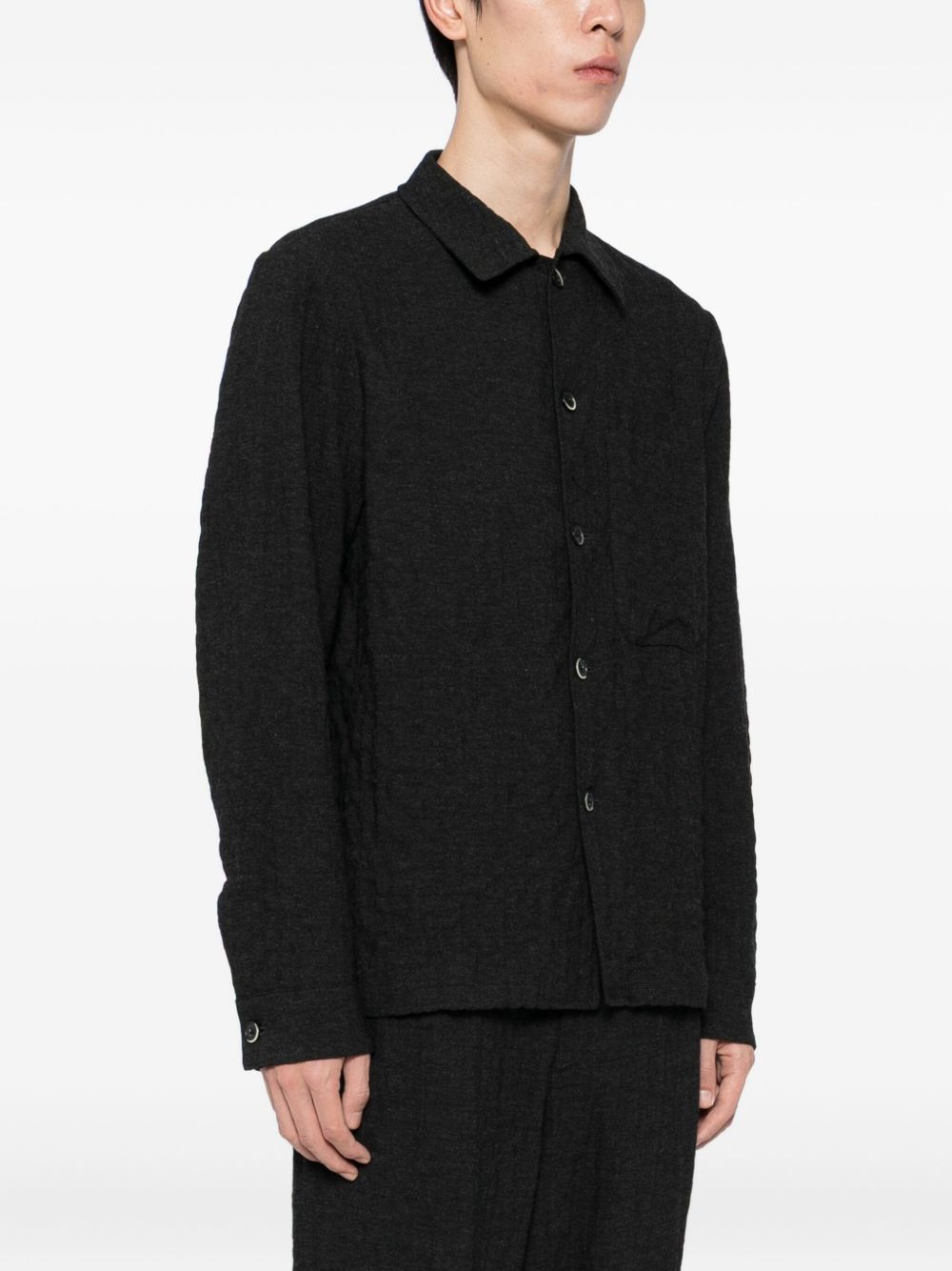 Camicia testurizzata  in nero Barena venezia - uomo 