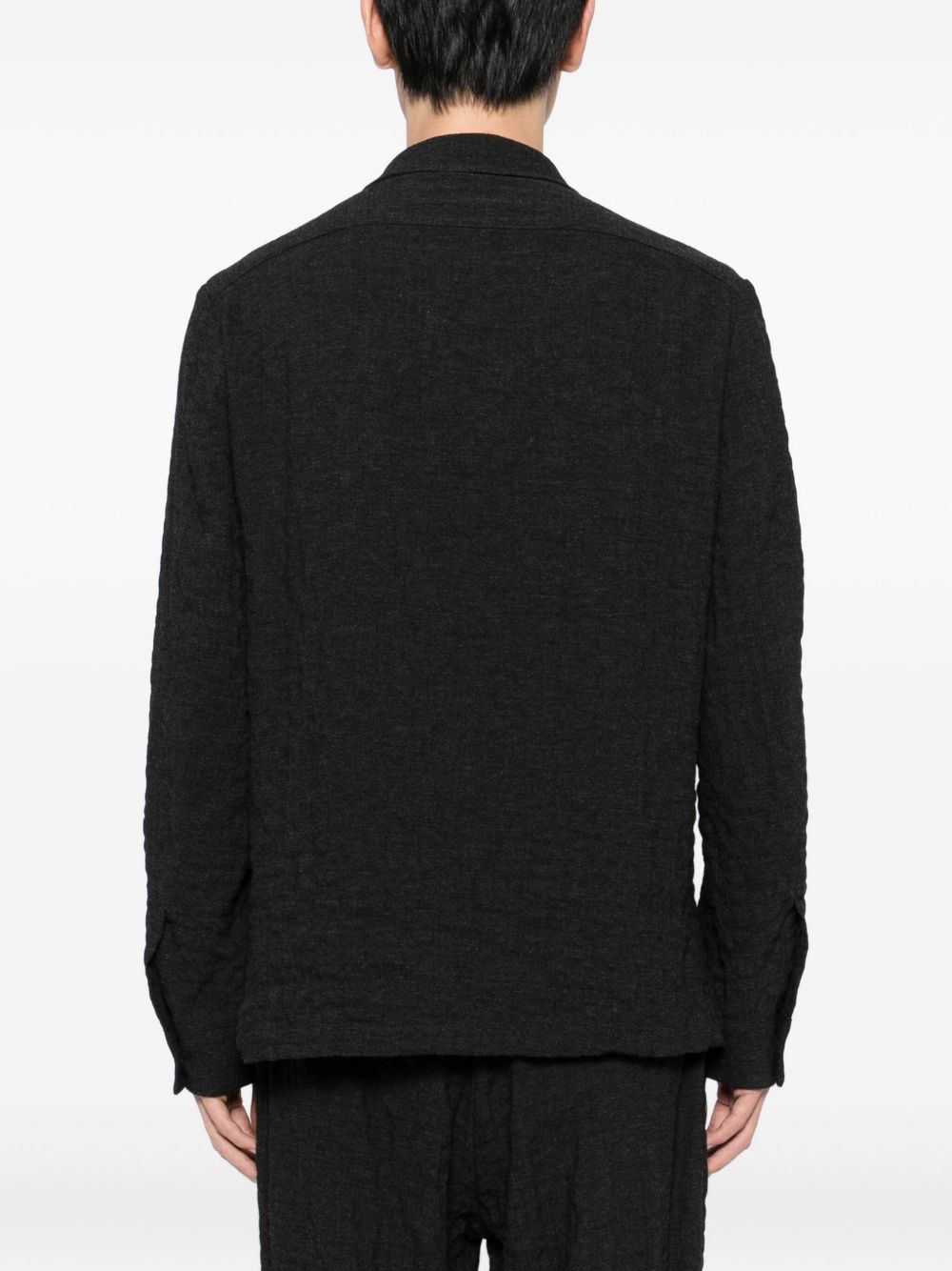 Camicia testurizzata  in nero Barena venezia - uomo 