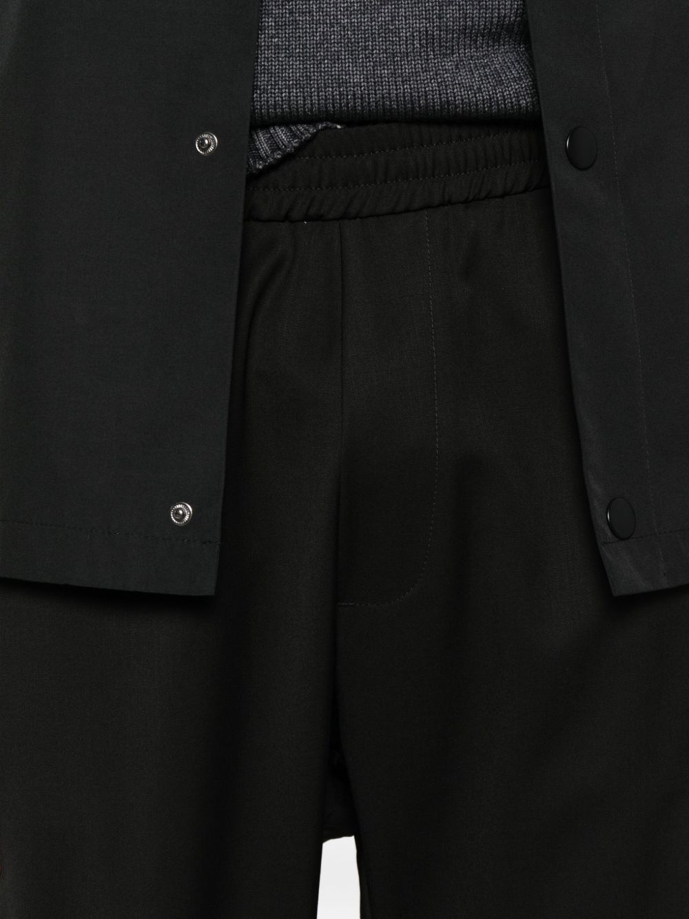 Pantaloni con vita elasticizzata in nero Barena venezia - uomo 