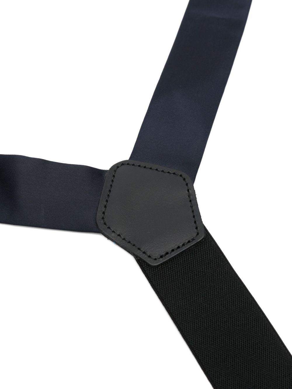 Bretelle con dettagli in pelle in blu Bencivenga - uomo 