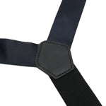 Bretelle con dettagli in pelle in blu Bencivenga - uomo 