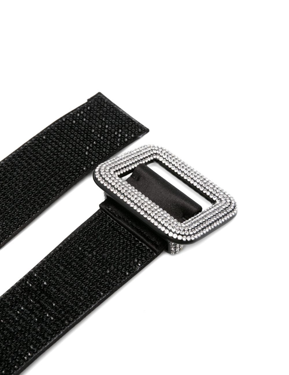 Cintura con cristalli venus in nero Benedetta bruzziches - donna 
