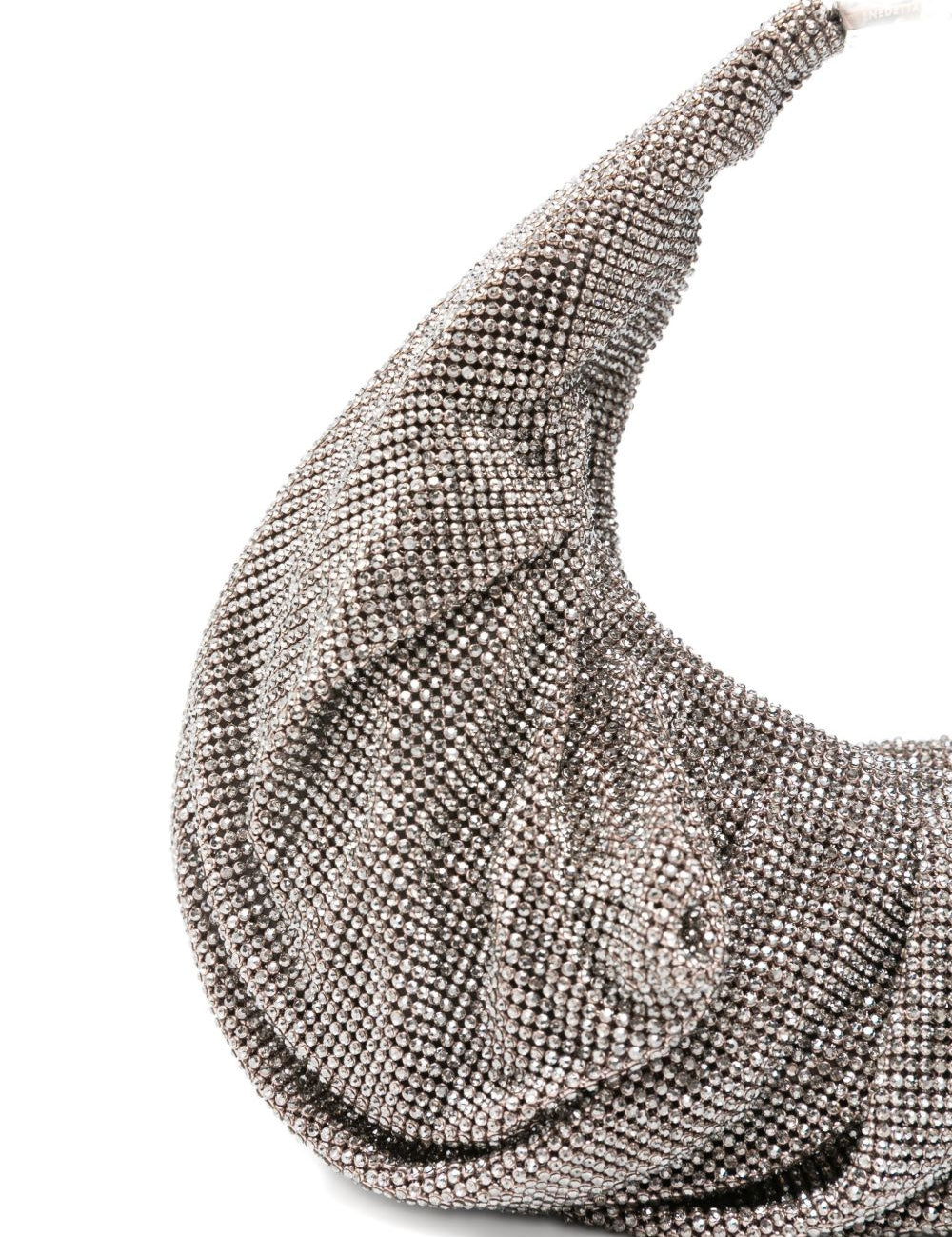 Borsa a mano con cristalli in argento Benedetta Bruzziches - donna 