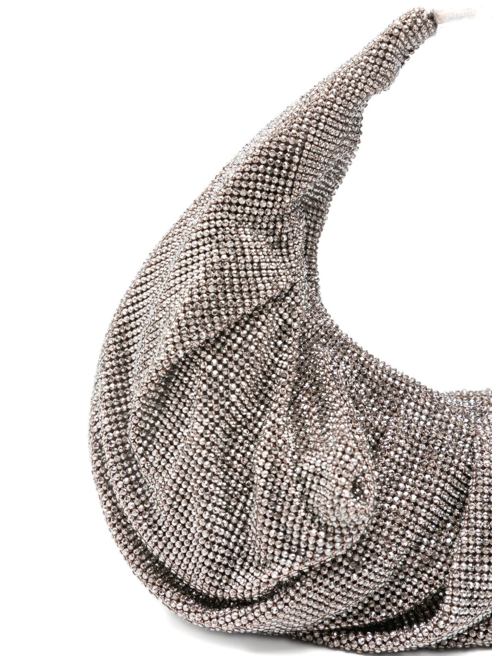 Borsa a mano con cristalli in argento Benedetta Bruzziches - donna 