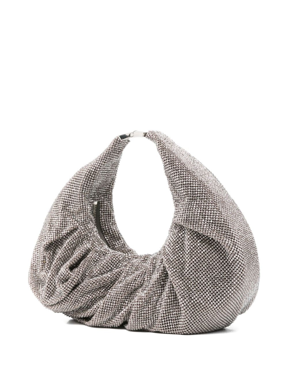 Borsa a mano con cristalli in argento Benedetta Bruzziches - donna 