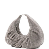 Borsa a mano con cristalli in argento Benedetta Bruzziches - donna 