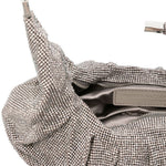 Borsa a mano con cristalli in argento Benedetta Bruzziches - donna 