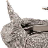 Borsa a mano con cristalli in argento Benedetta Bruzziches - donna 