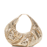 Borsa a mano con cristalli in oro Benedetta Bruzziches - donna 