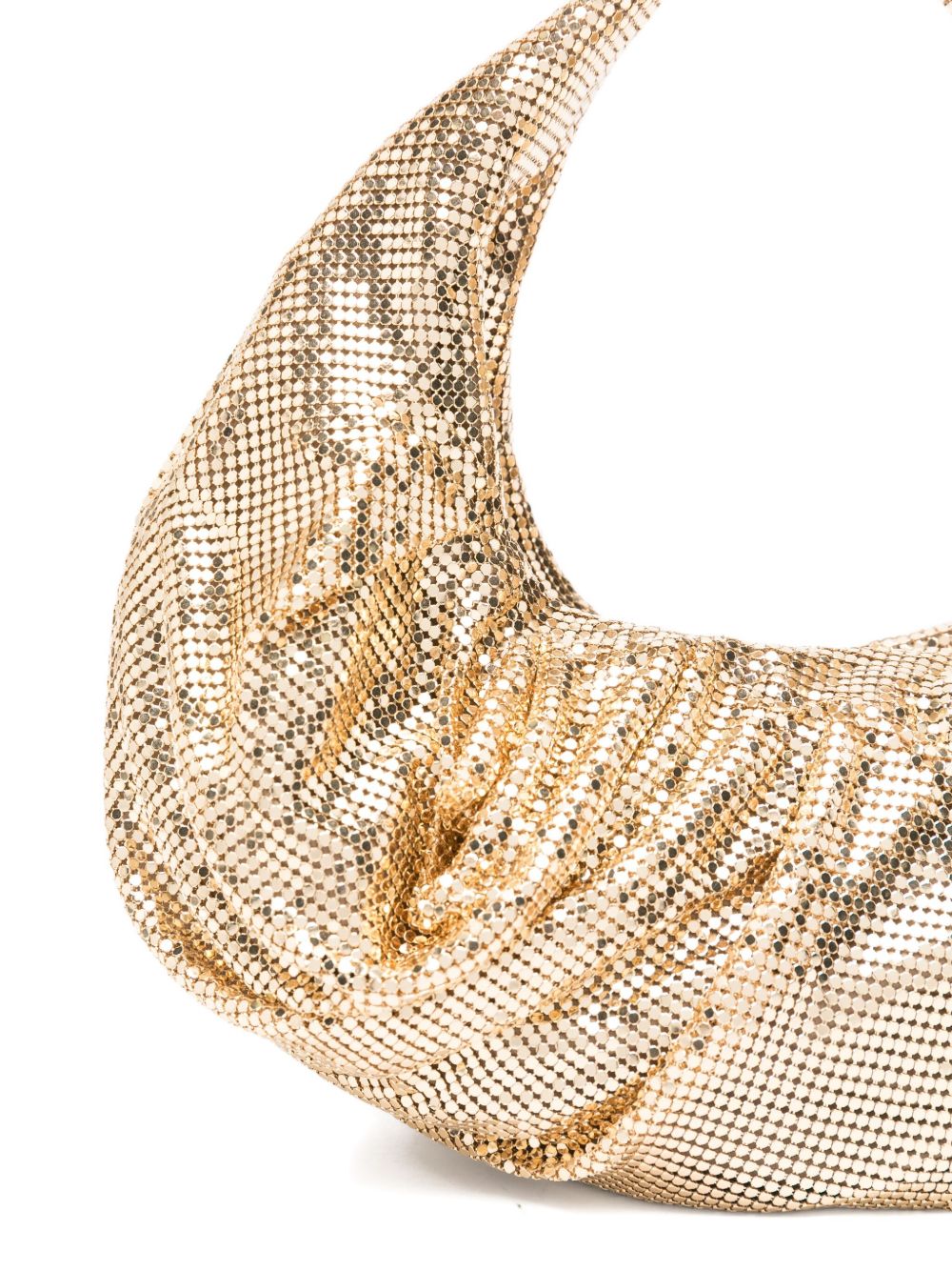 Borsa a mano con cristalli in oro Benedetta Bruzziches - donna 