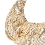 Borsa a mano con cristalli in oro Benedetta Bruzziches - donna 