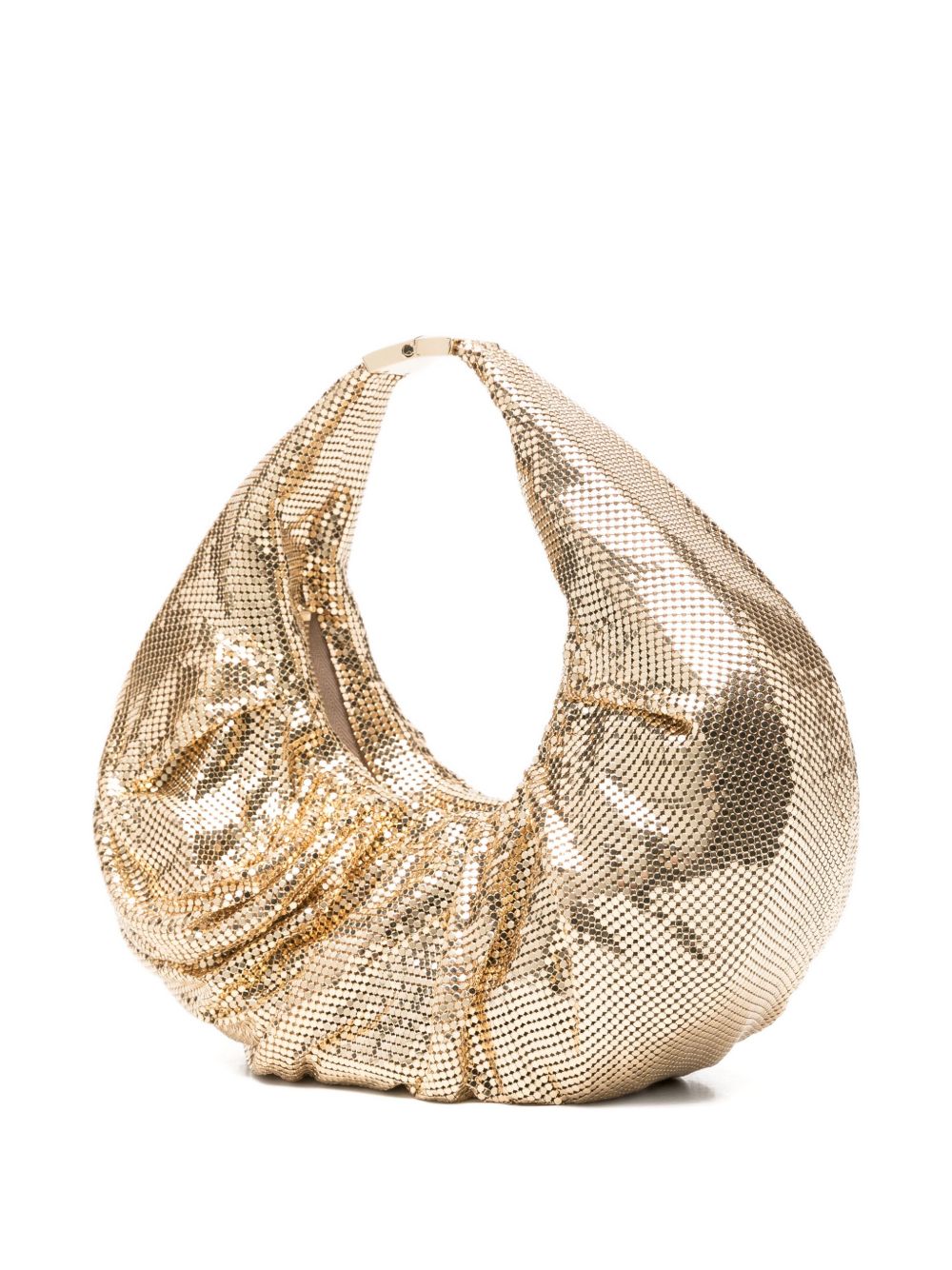 Borsa a mano con cristalli in oro Benedetta Bruzziches - donna 