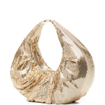 Borsa a mano con cristalli in oro Benedetta Bruzziches - donna 