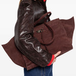 Borsa tote mame weekend in marrone Benedetta Bruzziches - donna 