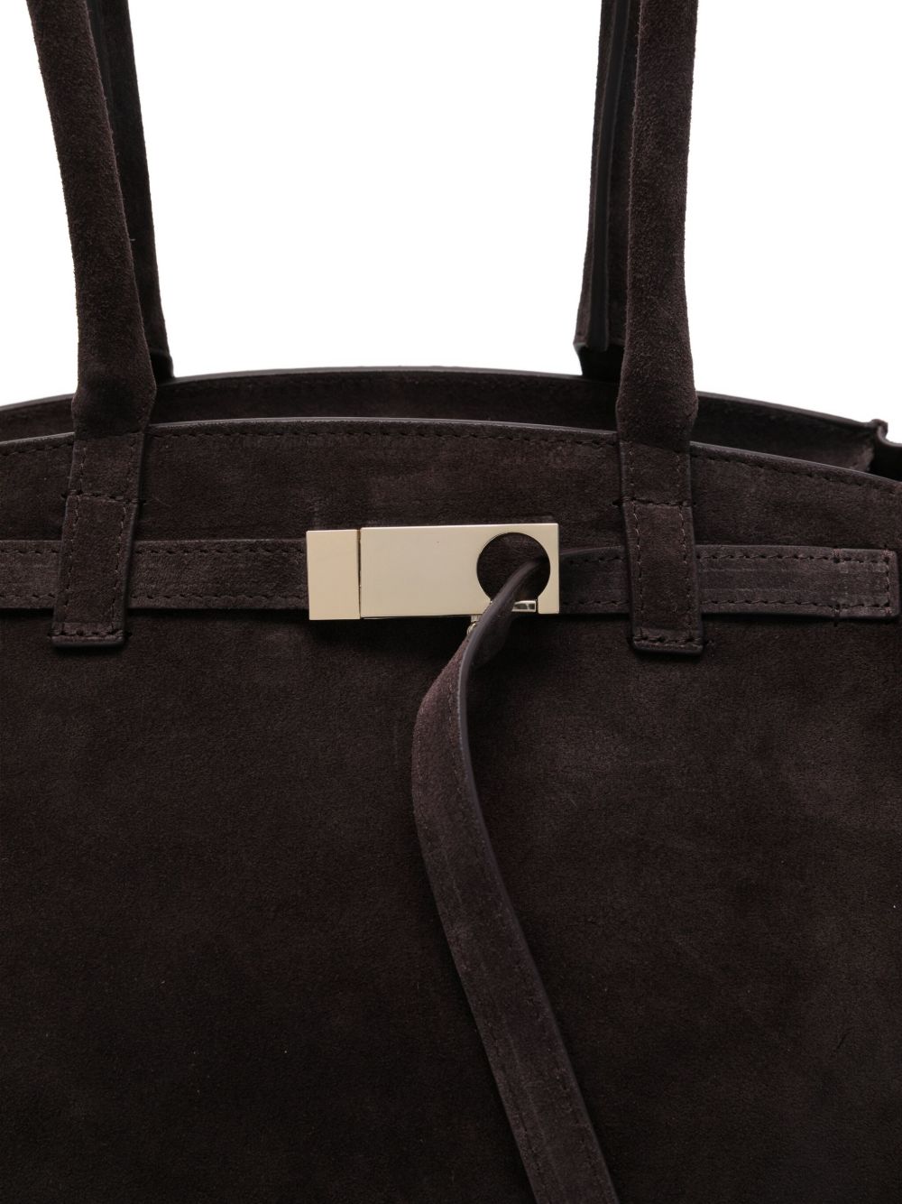 Borsa a spalla in pelle scamosciata marrone Benedetta Bruzziches - donna 