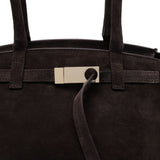 Borsa a spalla in pelle scamosciata marrone Benedetta Bruzziches - donna 