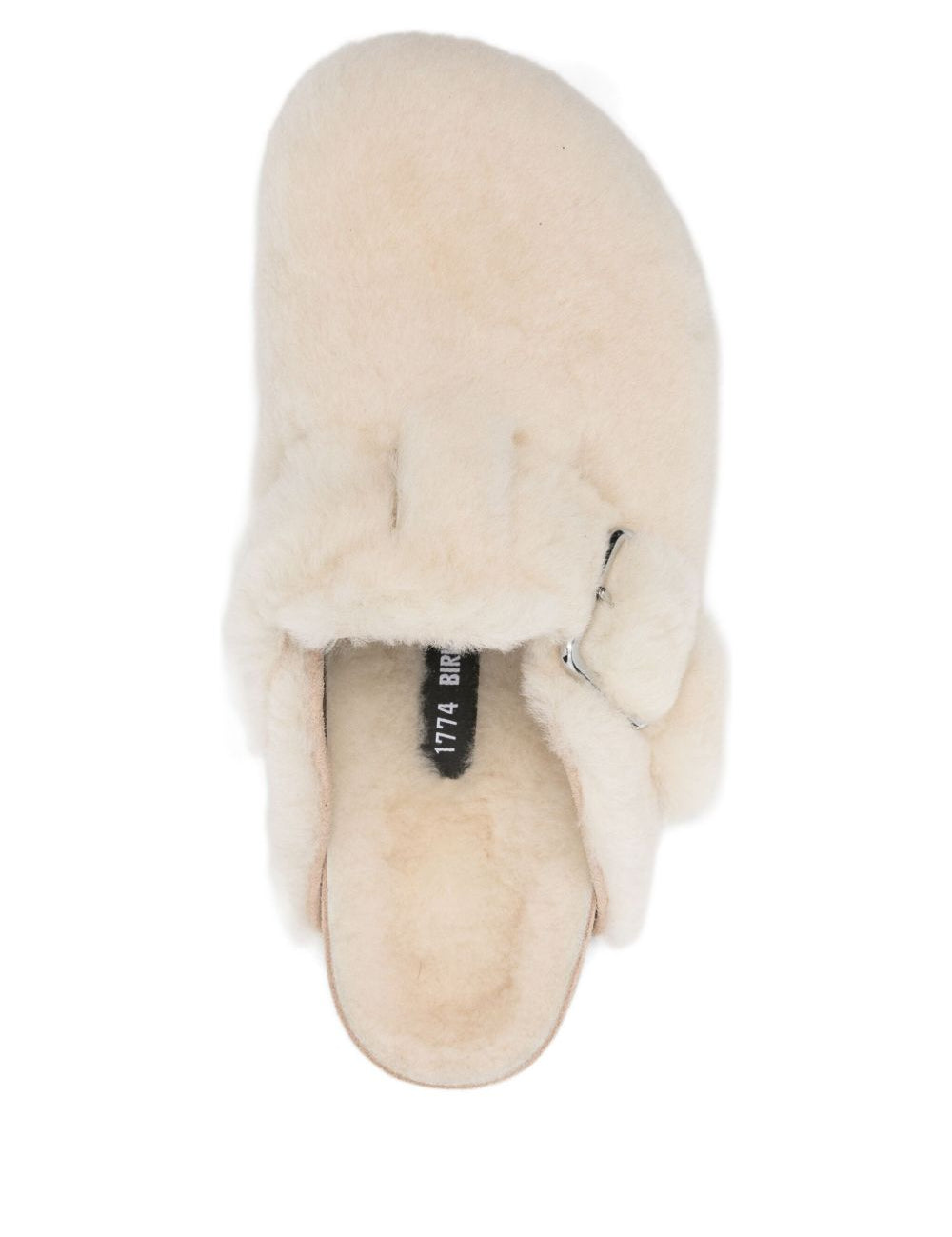 Mules boston in shearling in bianco Birkenstock 1774 - donna 