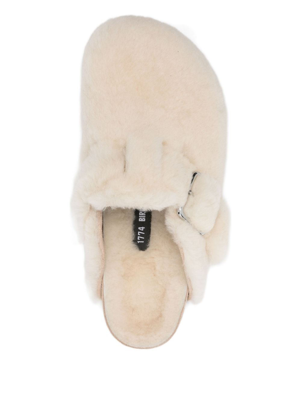 Mules boston in shearling in bianco Birkenstock 1774 - donna 